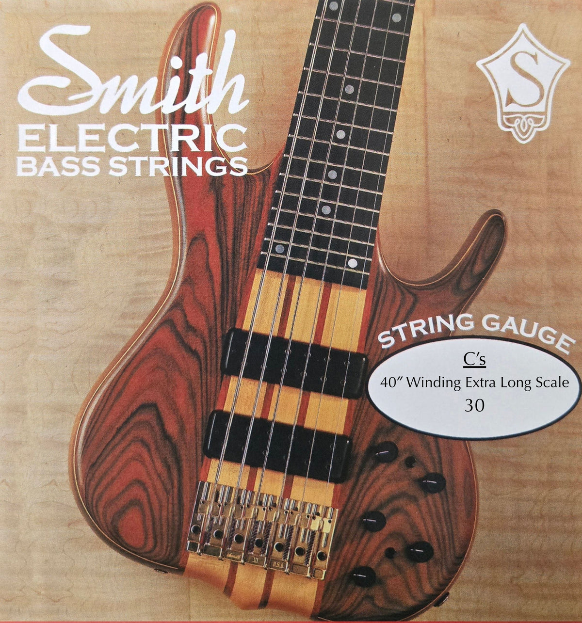 Smith Master Series Electric Bass Strings for Extra-Long Scale Basses (Singles)