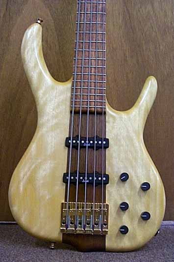 Avodire — BSR5J-G — Figured Avodiré w/Walnut Center Block
