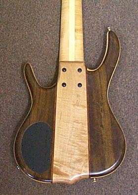 Brazilian Walnut — BSR6P — Bookmatched Brazilian Walnut Top & Back Tiger Maple Core