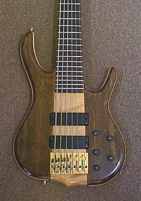 Brazilian Walnut — BSR6P — Bookmatched Brazilian Walnut Top & Back Tiger Maple Core