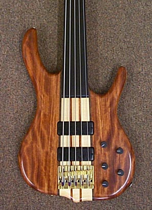 Bubinga — BSR5GN Fretless — Bubinga Top & Back