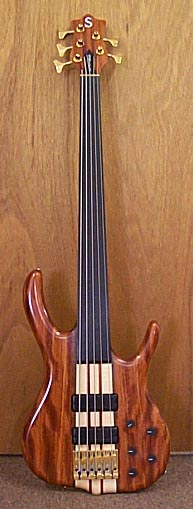 Bubinga — BSR5GN Fretless — Bubinga Top & Back
