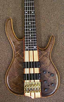Crotch Walnut — (BSR) 5TN-Black Tiger — Highly Figured Crotch Walnut Criss Cross Flamed Pattern