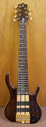 Ebony — BSR7EG (MD 7) Ebony Top with Walnut Back* — *Note: Walnut Backs are used on Ebony Top Models to lighten the overall weight, enhance the highs, and conserve this extremely rare & expensive Exotic Wood.