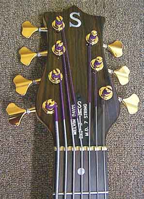 Ebony — BSR7EG (MD 7) Ebony Top with Walnut Back* — *Note: Walnut Backs are used on Ebony Top Models to lighten the overall weight, enhance the highs, and conserve this extremely rare & expensive Exotic Wood.