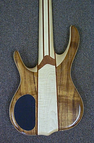 Koa — BSR5GN — Koa Top & Back (w/ Tiger Maple Core)