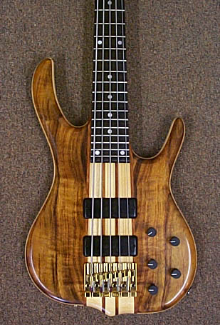 Koa — BSR5GN — Koa Top & Back (w/ Tiger Maple Core)