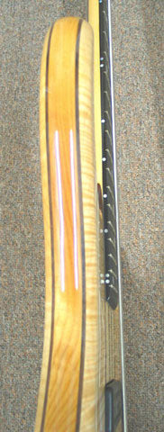Western Quilted Maple Core Stock — Western Maple core between Walnut laminates and Tiger Maple top & back